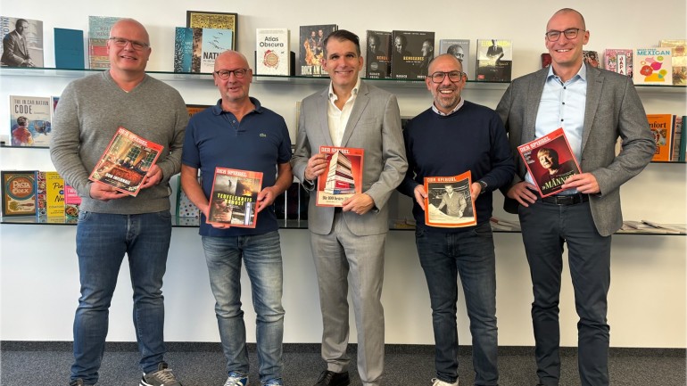 Teamarbeit für den renommierten Auftraggeber aus Hamburg (v.l.n.r): Michael Blanke, Frank Birkenhake, Dirk Kemmerer, Oktay Kocak und Stefan Fiedler.