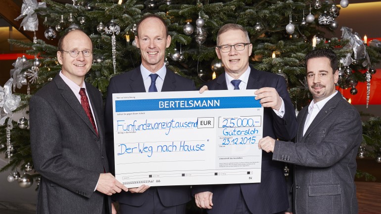 BertelsmannWeihnachtsspende 25.000 Euro für Bielefelder