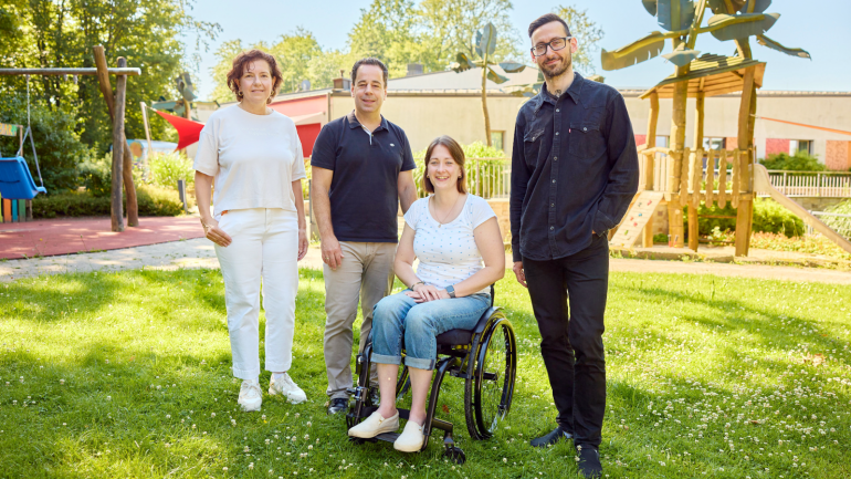 Andrea Bastion, Stefan Schwalfenberg, Anna Metzen und René Meistrell (v. l.)